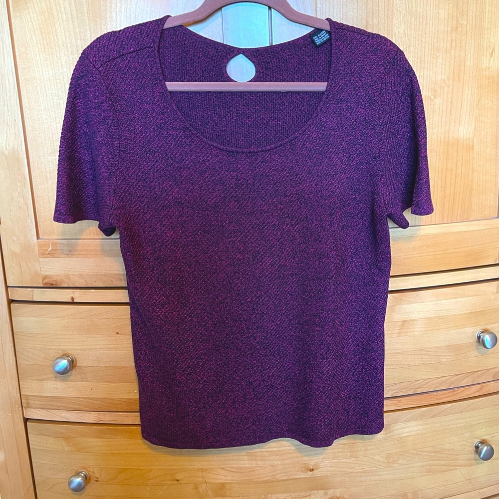 🕺🏽Purple Silk Top L